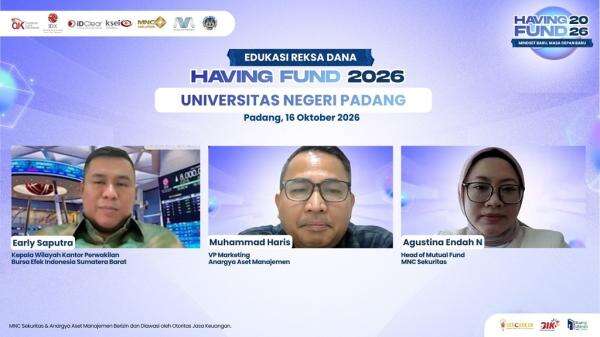 MNC Sekuritas dan Anargya Aset Manajemen Gelar Edukasi Investasi melalui Having Fund 2026 untuk Mahasiswa UNP MNC Sekuritas dan Anargya Aset Manajemen Gelar Edukasi Investasi melalui Having Fund 2026 untuk Mahasiswa UNP