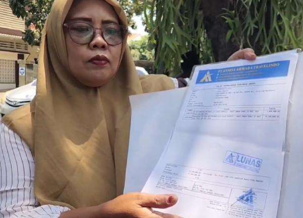 Calon Jemaah Umrah Laporkan PT Annisa ke Polda Jatim, Kerugian Capai Rp120 Miliar Calon Jemaah Umrah Laporkan PT Annisa ke Polda Jatim, Kerugian Capai Rp120 Miliar