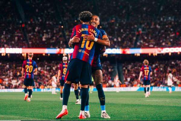 Lamine Yamal dan Raphinha On Fire, Barcelona Hujani Rayo Vallecano dengan 5 Gol Lamine Yamal dan Raphinha On Fire, Barcelona Hujani Rayo Vallecano dengan 5 Gol