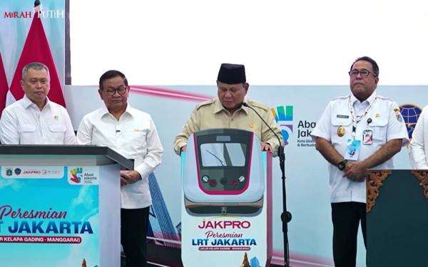 Presiden Prabowo Resmikan LRT Rute Kelapa Gading-Manggarai Presiden Prabowo Resmikan LRT Rute Kelapa Gading-Manggarai