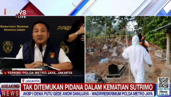 Breaking News: Polisi Nyatakan Tak Ada Pidana di Kematian Sutrimo Orang Dekat Eks Jampidsus Breaking News: Polisi Nyatakan Tak Ada Pidana di Kematian Sutrimo Orang Dekat Eks Jampidsus