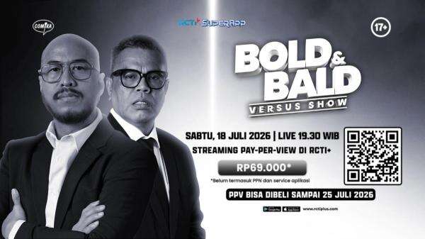 Benturan 2 Kutub Komedi: Pandji Pragiwaksono Bertemu Cing Abdel di Bold n Bald Versus Show Benturan 2 Kutub Komedi: Pandji Pragiwaksono Bertemu Cing Abdel di Bold n Bald Versus Show