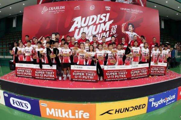 36 Pebulutangkis Muda Raih Super Tiket Audisi Umum PB Djarum 2026 36 Pebulutangkis Muda Raih Super Tiket Audisi Umum PB Djarum 2026