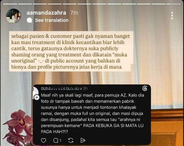 Viral! Amanda Zahra Curhat Jadi Korban Body Shaming Dokter Kecantikan Viral! Amanda Zahra Curhat Jadi Korban Body Shaming Dokter Kecantikan