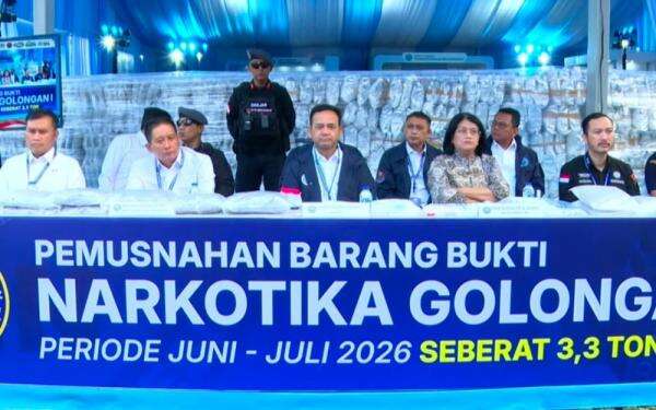BNN Musnahkan 3,3 Ton Narkotika Jaringan Internasiona Rusia-Thailand BNN Musnahkan 3,3 Ton Narkotika Jaringan Internasiona Rusia-Thailand