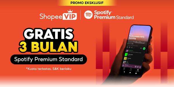 Kolaborasi Shopee VIP x Spotify: Dengarkan Musik Bebas Iklan Gratis Selama 3 Bulan! Kolaborasi Shopee VIP x Spotify: Dengarkan Musik Bebas Iklan Gratis Selama 3 Bulan!
