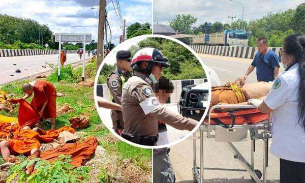 Detik-Detik Truk yang Dikemudikan Bocah 11 Tahun Tabrak Rombongan Biksu, 8 Tewas! Detik-Detik Truk yang Dikemudikan Bocah 11 Tahun Tabrak Rombongan Biksu, 8 Tewas!