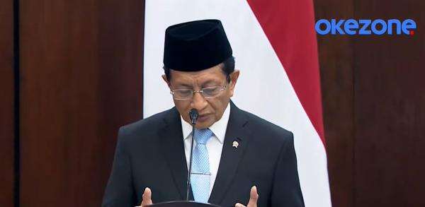 Pimpin Doa di Sidang Tahunan MPR, Menag: Lindungi Indonesia dari Fitnah dan Pengkhianatan Pimpin Doa di Sidang Tahunan MPR, Menag: Lindungi Indonesia dari Fitnah dan Pengkhianatan