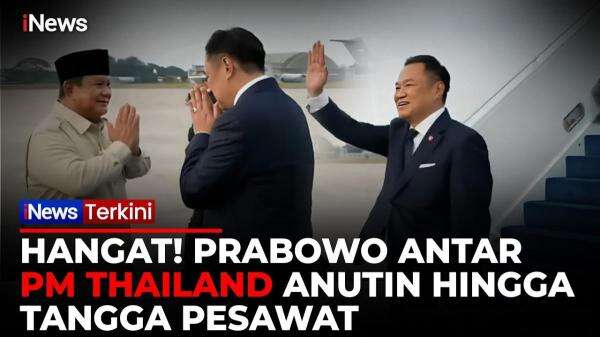 Momen Akrab Prabowo Lepas PM Thailand Anutin di Halim, Antar hingga Tangga Pesawat Momen Akrab Prabowo Lepas PM Thailand Anutin di Halim, Antar hingga Tangga Pesawat