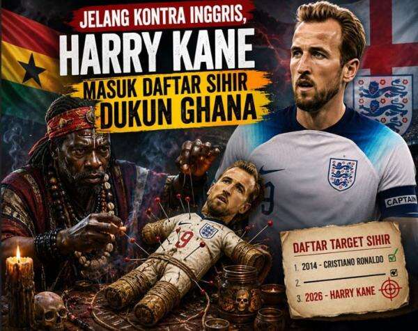 Jelang Kontra Inggris, Harry Kane Masuk Daftar Sihir Dukun Ghana Jelang Kontra Inggris, Harry Kane Masuk Daftar Sihir Dukun Ghana