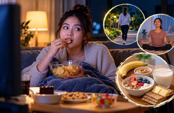 Ngemil Malam Hari Bisa Ganggu Kualitas Tidur, Ini Tips Mengatasinya Ngemil Malam Hari Bisa Ganggu Kualitas Tidur, Ini Tips Mengatasinya