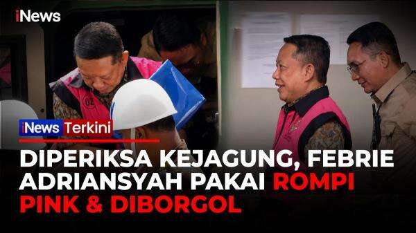 Diangkut Mobil Tahanan dari Rutan KPK, Febrie Adriansyah Pakai Rompi Pink dan Diborgol Tiba di Kejagung Diangkut Mobil Tahanan dari Rutan KPK, Febrie Adriansyah Pakai Rompi Pink dan Diborgol Tiba di Kejagung