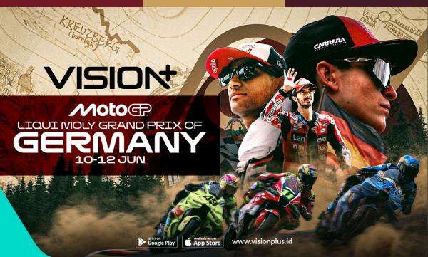 Jadwal Lengkap MotoGP Jerman 2026, Saksikan Live Streaming di VISION+ Jadwal Lengkap MotoGP Jerman 2026, Saksikan Live Streaming di VISION+