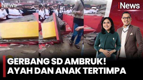 Gerbang Sekolah di Cianjur Ambruk Timpa Siswi dan Wali Murid Saat Berteduh dari Hujan Gerbang Sekolah di Cianjur Ambruk Timpa Siswi dan Wali Murid Saat Berteduh dari Hujan