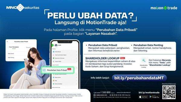 MNC Sekuritas Hadirkan Fitur Baru Perubahan Data Pribadi dan Shareholder Lookup di MotionTrade Lite MNC Sekuritas Hadirkan Fitur Baru Perubahan Data Pribadi dan Shareholder Lookup di MotionTrade Lite