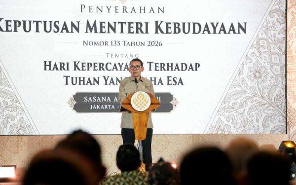Menbud Tetapkan 13 Juli Jadi Hari Kepercayaan terhadap Tuhan yang Maha Esa Menbud Tetapkan 13 Juli Jadi Hari Kepercayaan terhadap Tuhan yang Maha Esa