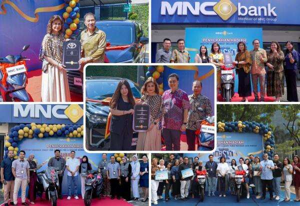MNC Bank Sukses Serahkan Hadiah Tabungan Dahsyat Berhadiah: Mobil, Motor dan Uang Ratusan Juta Rupiah di 8 Kota Besar di Indonesia MNC Bank Sukses Serahkan Hadiah Tabungan Dahsyat Berhadiah: Mobil, Motor dan Uang Ratusan Juta Rupiah di 8 Kota Besar di Indonesia