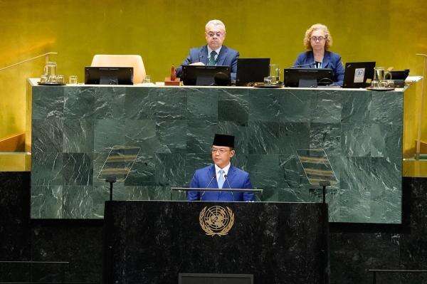 Di Sidang Umum PBB, Menlu RI Tegaskan Indonesia Terus Bersama Palestina Di Sidang Umum PBB, Menlu RI Tegaskan Indonesia Terus Bersama Palestina
