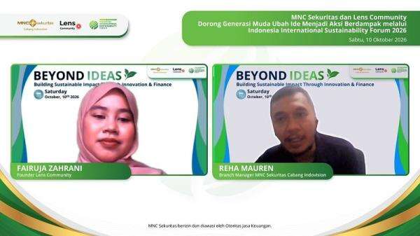 MNC Sekuritas dan Lens Community Dorong Generasi Muda Ubah Ide Jadi Aksi Berdampak Lewat Indonesia International Sustainability Forum 2026 MNC Sekuritas dan Lens Community Dorong Generasi Muda Ubah Ide Jadi Aksi Berdampak Lewat Indonesia International Sustainability Forum 2026
