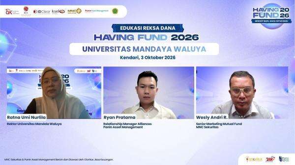 MNC Sekuritas dan Panin AM Gelar Webinar Having Fund 2026 di Universitas Mandala Waluya Kendari MNC Sekuritas dan Panin AM Gelar Webinar Having Fund 2026 di Universitas Mandala Waluya Kendari