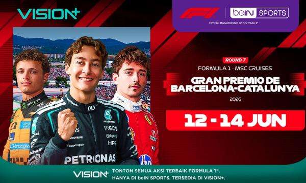 Formula 1 Lanjut ke Barcelona, Antonelli Perlebar Dominasi di Klasemen? Nonton Streaming di VISION+ Formula 1 Lanjut ke Barcelona, Antonelli Perlebar Dominasi di Klasemen? Nonton Streaming di VISION+