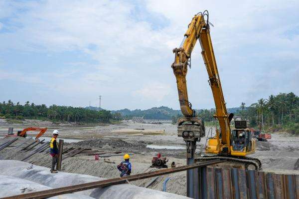 Rehabilitasi Pascabencana, Pembangunan Bendung Peusangan Aceh Dikebut Rehabilitasi Pascabencana, Pembangunan Bendung Peusangan Aceh Dikebut