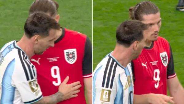 Lionel Messi Tertangkap Kamera Ngobrol Serius dengan Bintang Austria, Bahas Apa? Lionel Messi Tertangkap Kamera Ngobrol Serius dengan Bintang Austria, Bahas Apa?