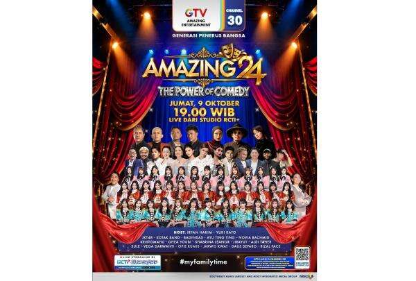 JKT48 hingga Ayu Ting Ting Siap Meriahkan HUT GTV ke-24 'Amazing 24: The Power of Comedy' JKT48 hingga Ayu Ting Ting Siap Meriahkan HUT GTV ke-24 'Amazing 24: The Power of Comedy'