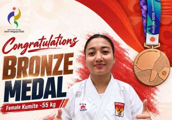 Hasil Karate Asian Games 2026: Cok Istri Persembahkan Medali Perunggu untuk Indonesia! Hasil Karate Asian Games 2026: Cok Istri Persembahkan Medali Perunggu untuk Indonesia!