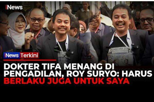 Sidang Dokter Tifa Kasus Ijazah Jokowi Disetop, Roy Suryo: Putusannya Harus Berlaku untuk Saya Sidang Dokter Tifa Kasus Ijazah Jokowi Disetop, Roy Suryo: Putusannya Harus Berlaku untuk Saya