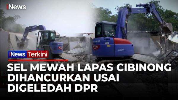 Berdiri di Bantaran Ciliwung, 10 Bangunan Ilegal Lapas Cibinong Dibongkar Berdiri di Bantaran Ciliwung, 10 Bangunan Ilegal Lapas Cibinong Dibongkar