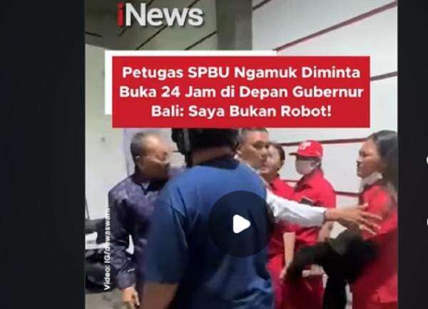 Viral Gubernur Bali Wayan Koster Adu Mulut dengan Petugas SPBU saat Sidak BBM Viral Gubernur Bali Wayan Koster Adu Mulut dengan Petugas SPBU saat Sidak BBM