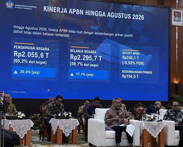 Suahasil Ungkap Defisit APBN Capai Rp240,1 Triliun hingga Agustus 2026 Suahasil Ungkap Defisit APBN Capai Rp240,1 Triliun hingga Agustus 2026