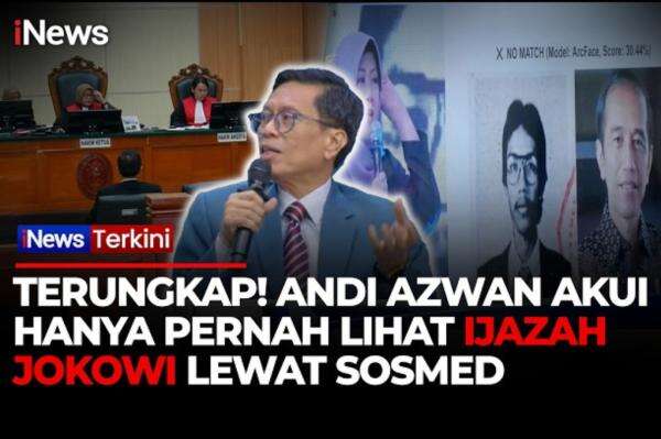 Terungkap di Persidangan, Andi Azwan Akui Tak Pernah Lihat Ijazah Asli Jokowi Terungkap di Persidangan, Andi Azwan Akui Tak Pernah Lihat Ijazah Asli Jokowi