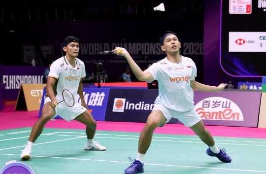 Hasil BWF World Championships 2026: Fajar/Fikri dan Alwi ke Perempat Final, Putri KW Tersingkir Hasil BWF World Championships 2026: Fajar/Fikri dan Alwi ke Perempat Final, Putri KW Tersingkir