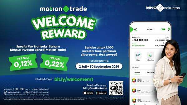 MNC Sekuritas Berikan Welcome Reward Berupa Special Fee untuk Investor Baru MNC Sekuritas Berikan Welcome Reward Berupa Special Fee untuk Investor Baru