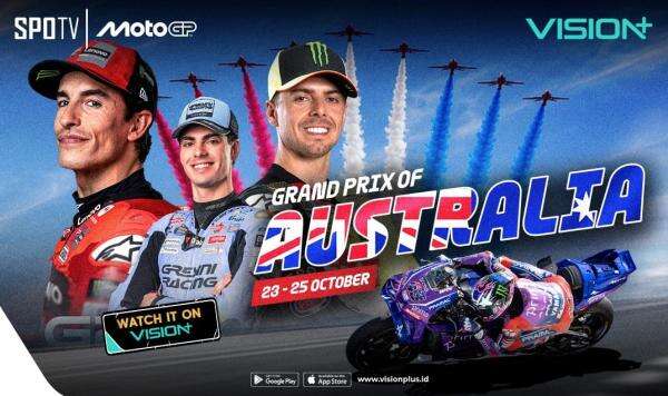 Jadwal MotoGP Australia 2026, Saksikan Balapan di Phillip Island di VISION+ Jadwal MotoGP Australia 2026, Saksikan Balapan di Phillip Island di VISION+