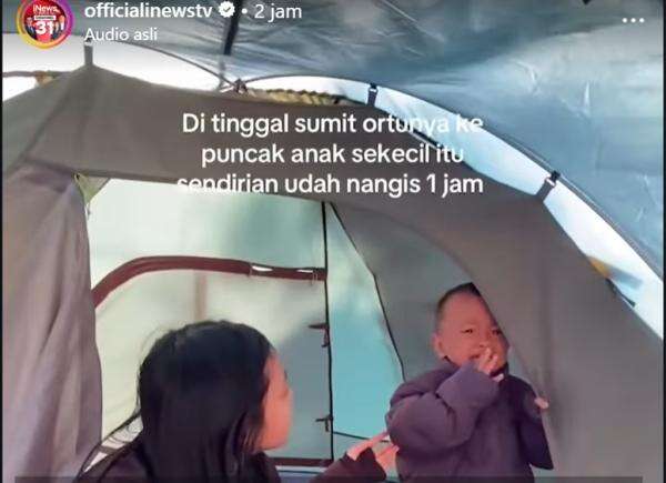 Viral Balita Menangis Sendirian Ditinggal Orang Tua ke Puncak Gunung Prau Viral Balita Menangis Sendirian Ditinggal Orang Tua ke Puncak Gunung Prau