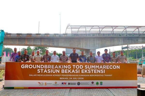 AHY Groundbreaking Stasiun Bekasi Ekstensi: Perkuat Konektivitas lewat Kawasan TOD AHY Groundbreaking Stasiun Bekasi Ekstensi: Perkuat Konektivitas lewat Kawasan TOD