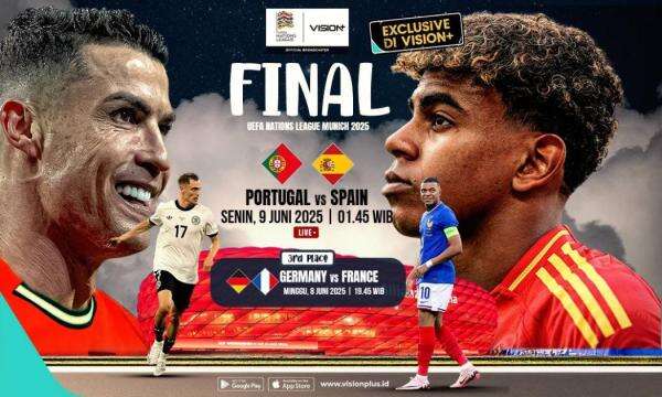 Jadwal dan Link Live Streaming Portugal vs Spanyol di Final UEFA Nations League Dini Hari Nanti Jadwal dan Link Live Streaming Portugal vs Spanyol di Final UEFA Nations League Dini Hari Nanti