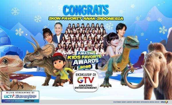 Daftar Pemenang Amazing Kids Favorite Awards 2025 GTV | News+ on RCTI+