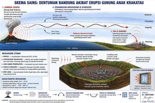 Ahli Kebencanaan Ungkap Dentuman di Bandung Diduga Bersumber dari Erupsi Anak Krakatau Ahli Kebencanaan Ungkap Dentuman di Bandung Diduga Bersumber dari Erupsi Anak Krakatau