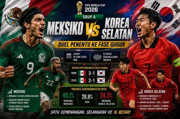 Meksiko vs Korea Selatan: Duel Penentu ke Fase Gugur Meksiko vs Korea Selatan: Duel Penentu ke Fase Gugur