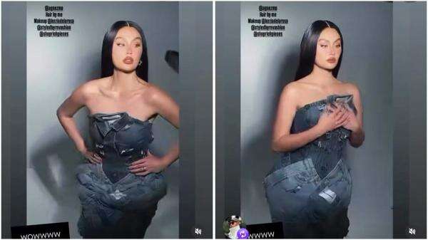 Agnez Mo Pakai Gaun dari Celana Bekas Pasar Senen, Ivan Gunawan Desainernya! Agnez Mo Pakai Gaun dari Celana Bekas Pasar Senen, Ivan Gunawan Desainernya!