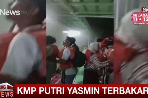 Mencekam! KMP Putri Yasmin Terbakar di Perairan Lombok, Penumpang Berteriak Minta Tolong Mencekam! KMP Putri Yasmin Terbakar di Perairan Lombok, Penumpang Berteriak Minta Tolong