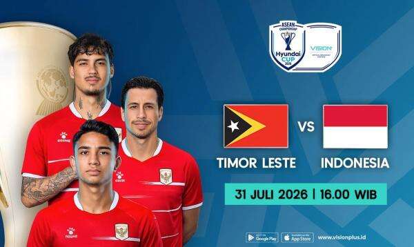 Usai Hajar Kamboja 5-1, Timor Leste vs Indonesia: Jadwal & Cara Nonton di VISION+ Usai Hajar Kamboja 5-1, Timor Leste vs Indonesia: Jadwal & Cara Nonton di VISION+