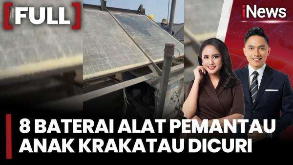 8 Baterai Alat Pemantau Gunung Anak Krakatau Dicuri, Sensor Aktivitas Sempat Lumpuh 8 Baterai Alat Pemantau Gunung Anak Krakatau Dicuri, Sensor Aktivitas Sempat Lumpuh