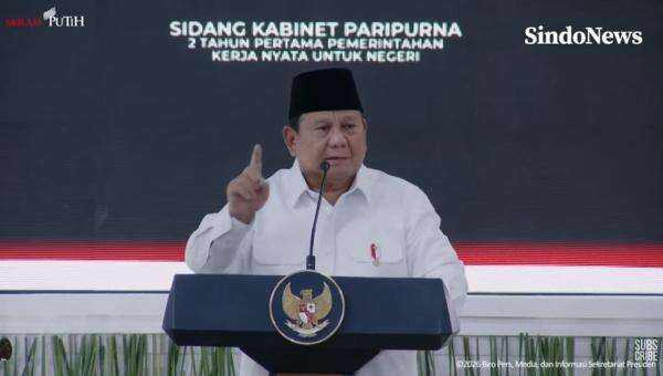 Pimpin Sidang Kabinet 2 Tahun Pemerintahan, Prabowo Soroti Perang Dagang hingga Gejolak Geopolitik Pimpin Sidang Kabinet 2 Tahun Pemerintahan, Prabowo Soroti Perang Dagang hingga Gejolak Geopolitik