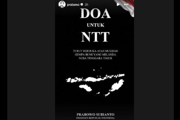 Presiden Prabowo: Turut Berduka Atas Musibah Gempa Bumi yang Melanda NTT Presiden Prabowo: Turut Berduka Atas Musibah Gempa Bumi yang Melanda NTT
