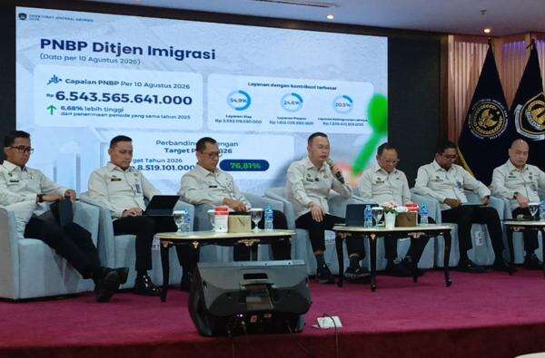 Dirjen Imigrasi Ungkap Perolehan PNBP Capai Rp6,5 Triliun Dirjen Imigrasi Ungkap Perolehan PNBP Capai Rp6,5 Triliun